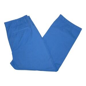 J Crew Pants Women's Size 32 Blue Sailor Heritage Chino Straight‎ Leg Mid Rise